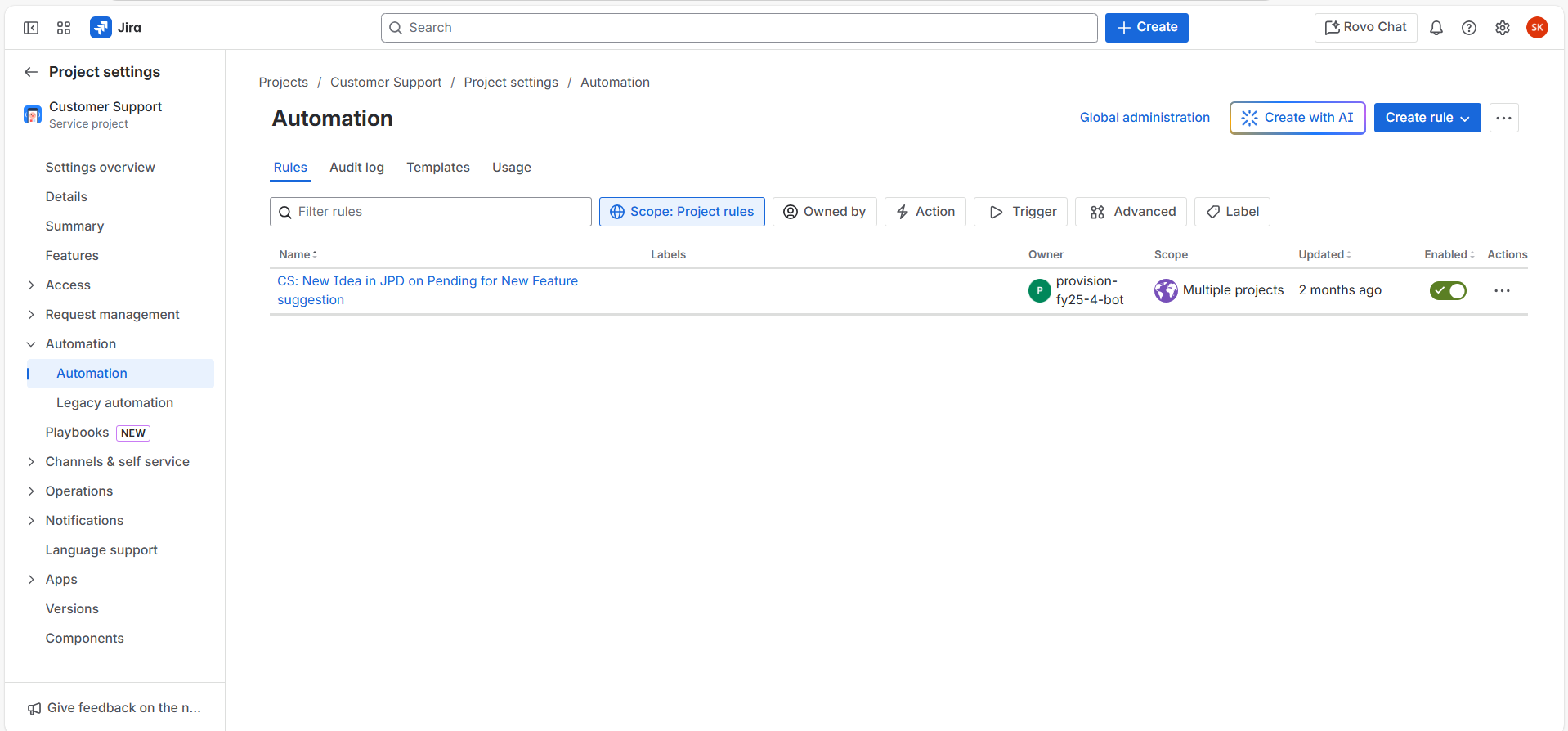 Jira Automation Rules